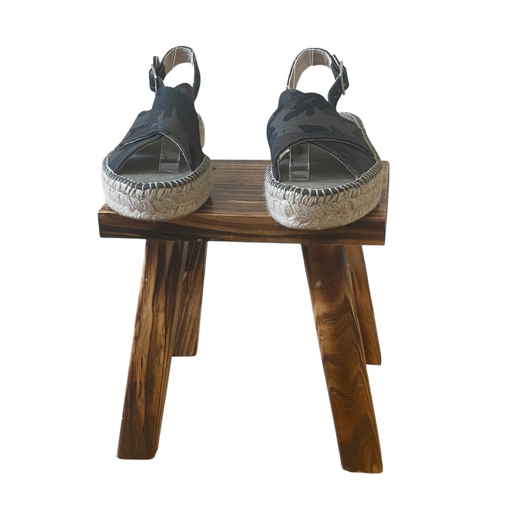 Toni Pons Espadrille Flatform Sandals Green Camo EU 37 Made in Spain